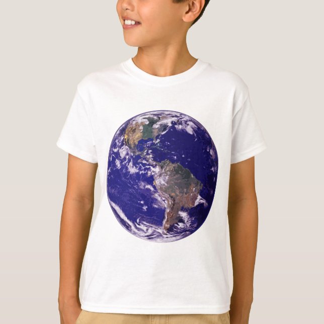 T-shirt La terre de planète (Devant)
