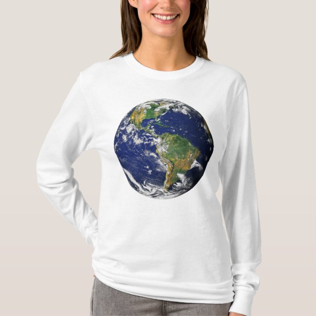 T-shirt La TERRE de PLANÈTE douille des femmes de l'ESPACE (Devant)