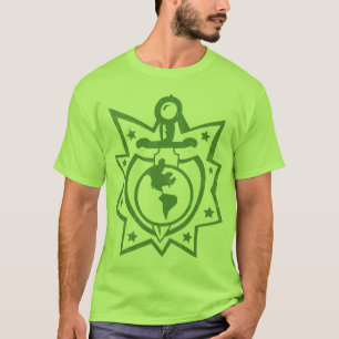 T-shirt La terre de poignard et de bouclier