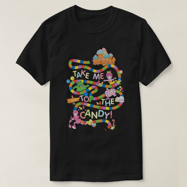 T-shirt La Terre Des Bonbons M'Emmène Au Sweatshirt Des Bo (Design devant)