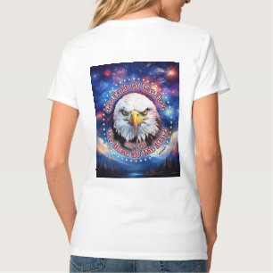 T-shirt La Terre Des Hommes Libres Feu D'artifice Aigle Br