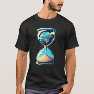 T-shirt La Terre en verre à l'heure - Sensibilisation de l