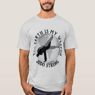 T-shirt La terre est mon judo d'arme