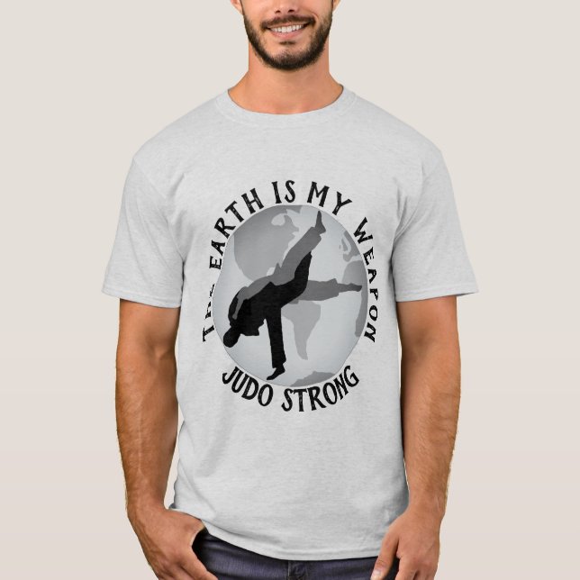 T-shirt La terre est mon judo d'arme (Devant)
