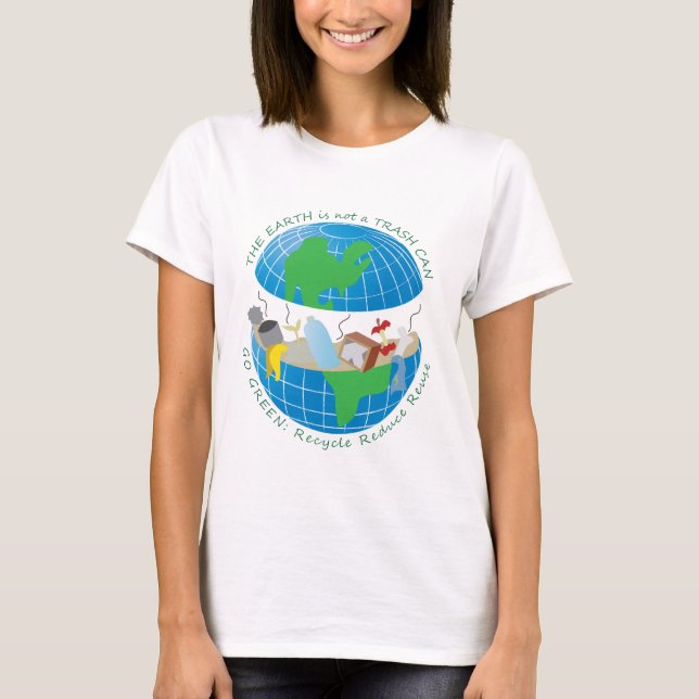 T-shirt La terre est toujours un grand marbre bleu (Devant)