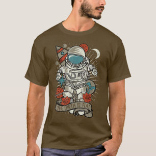 T-shirt La Terre Est Un Espace Astronautique Plat