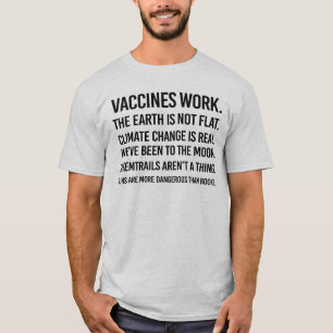 T-shirt La terre n'est pas plate et le changement climatiq