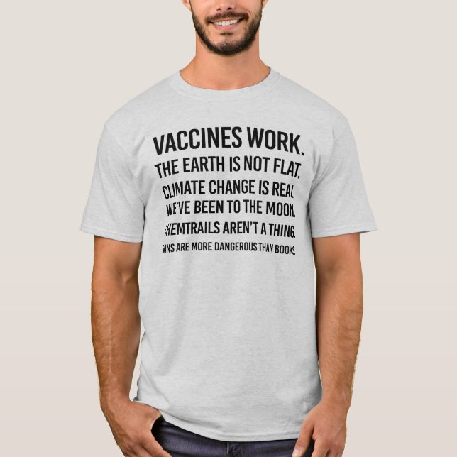 T-shirt La terre n'est pas plate et le changement climatiq (Devant)