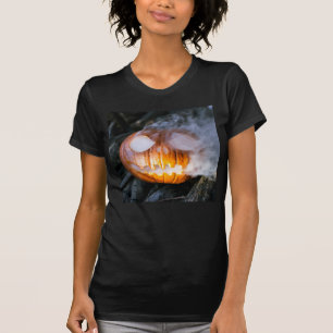 T-shirt La tête Jack-o-Lantern d'un cavalier sans tête