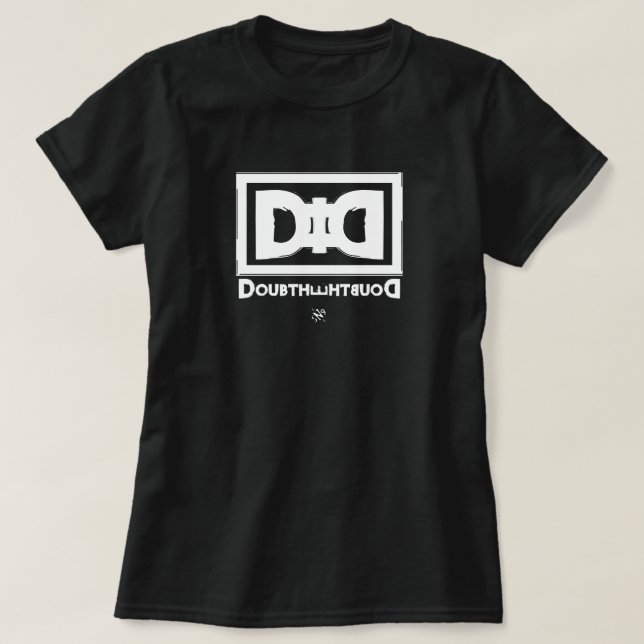T-shirt La théorie du complot tourne en dérision la devise (Design devant)