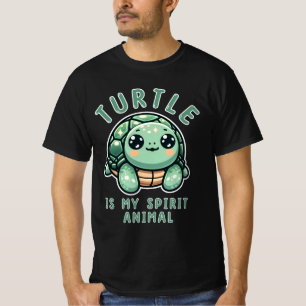 T-shirt La Tortue Est Mon Animal Spirituel Cadeau Pour Amo