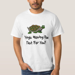 T-shirt La tortue parlent des choses déplaçant la