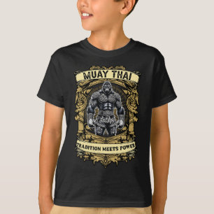 T-shirt La tradition rencontre la puissance - Kickboxing e