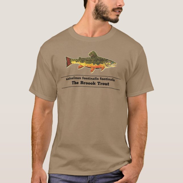 T-shirt La truite de ruisseau magnifique pour les fans de  (Devant)