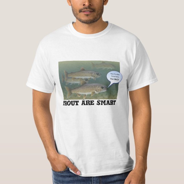 T-shirt La "truite drôle sont" - les chemises drôles (Devant)