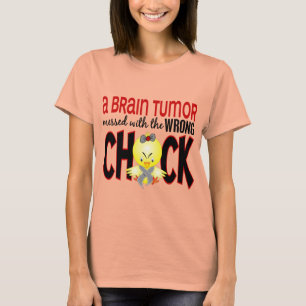 T-shirt La Tumeur Du Cerveau Endommagée Avec Le Mauvais Po
