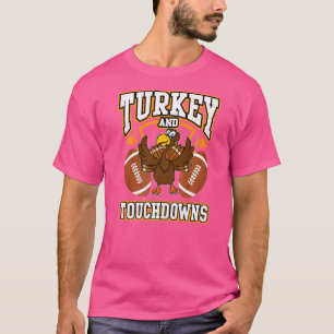 T-shirt La Turquie Et Touchdowne La Saison De Football Amé