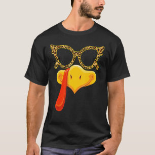 T-shirt La Turquie face Thanksgiving Family Outments Leopa