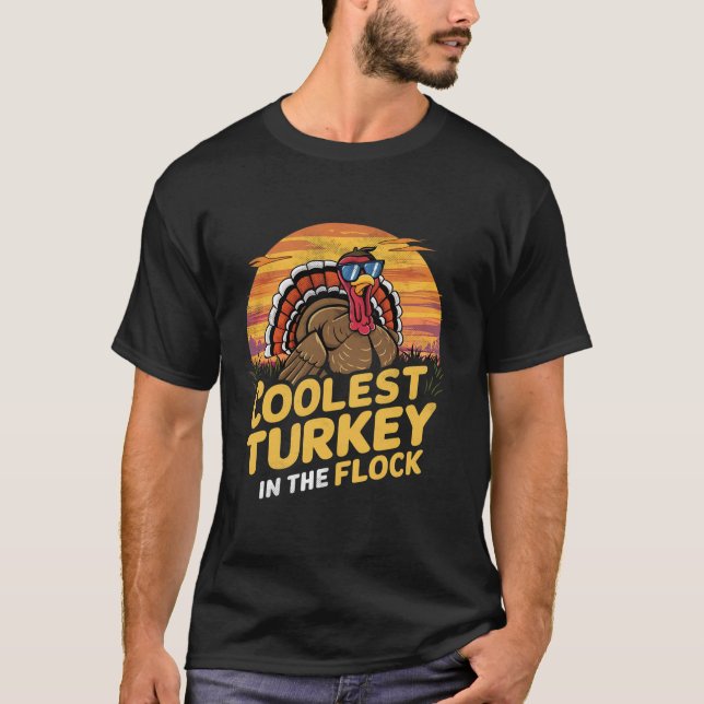 T-shirt La Turquie la plus froide dans le troupeau Thanksg (Devant)