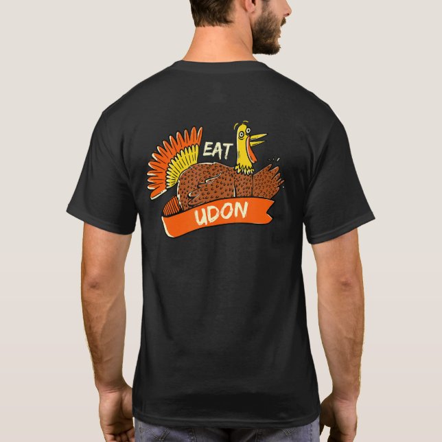 T-shirt La Turquie Mange Udon Thanksgiving Noodles Japonai (Dos)