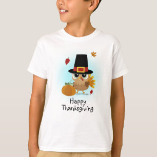 T-shirt La Turquie mignonne Thanksgiving