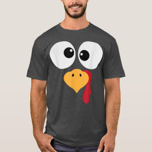 T-shirt La Turquie stupide Face Drôle Thanksgiving Fall Jo