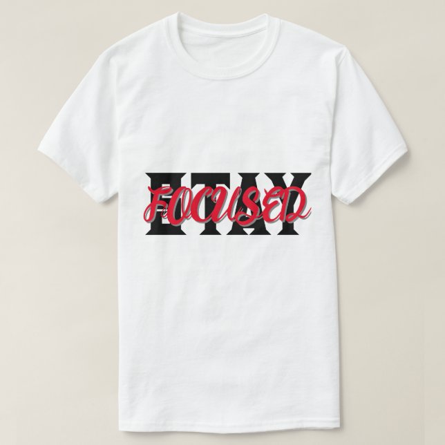 T-SHIRT LA TYPOGRAPHIE DU SÉJOUR (Design devant)