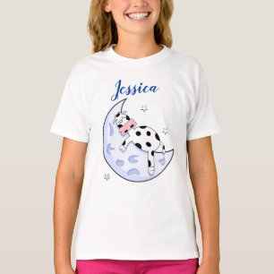 T-shirt La vache au-dessus de la lune