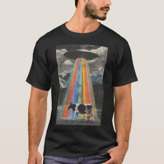 T-shirt La vache enlevée dans l'espace
