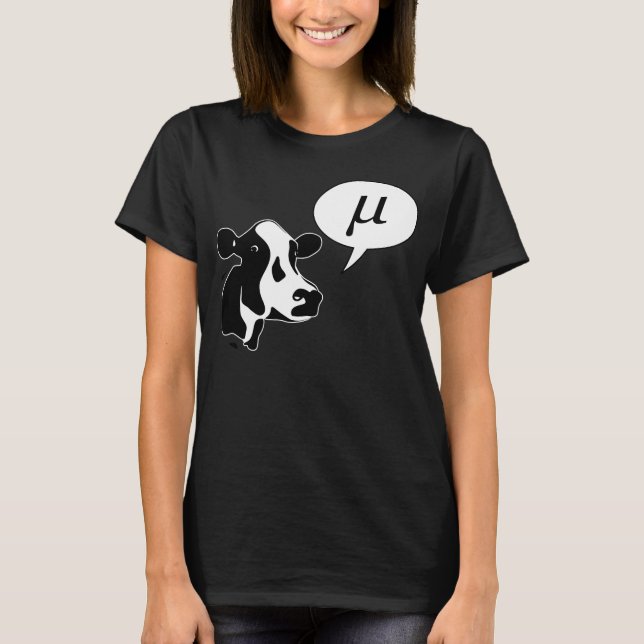 T-shirt La vache scientifique va la MU (Devant)