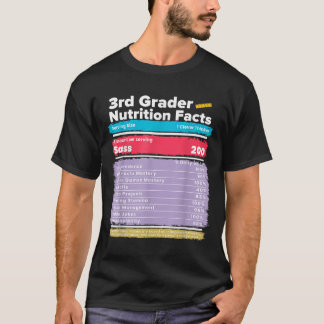 T-shirt La valeur nutritive 3e année Funky Retour à l'écol