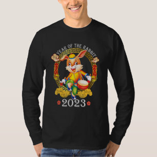 T-shirt La veille du Nouvel An du Lapin Chinois Bonne Anné