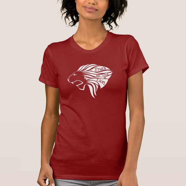 T-shirt La vérité est comme une chemise Lion (Devant)