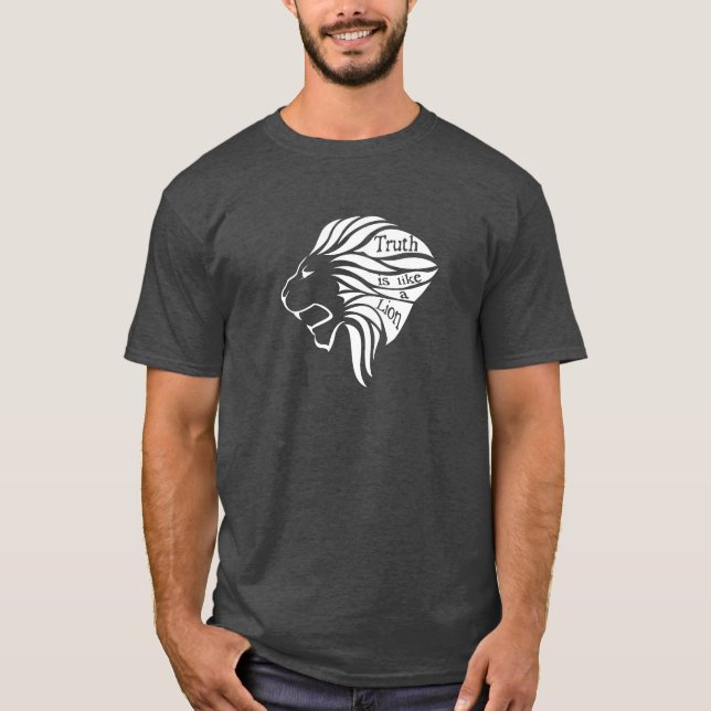 T-shirt La vérité est comme une chemise Lion (Devant)