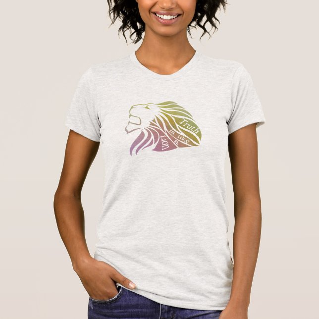 T-shirt La vérité est comme une chemise Lion (Devant)
