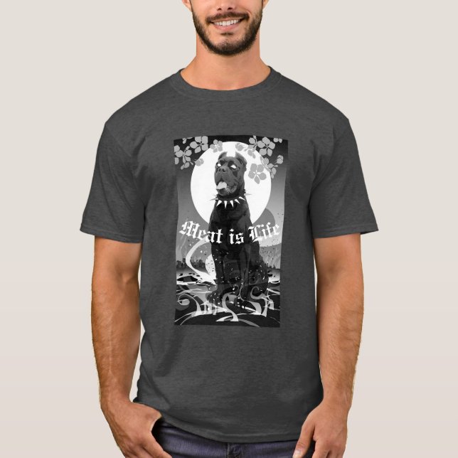 T-shirt La viande de pêche est la chemise de vie (Devant)
