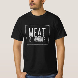 T-shirt La viande est meurtre végétalien végétarien végéta