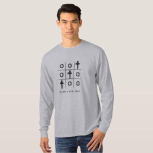 T-shirt La victoire est dans la Croix Tic Tac Toe Christia
