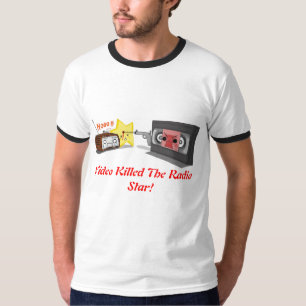 T-shirt La vidéo a tué la radiosource stellaire