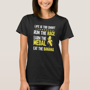T-shirt La Vie Amusante Est Trop Courte La Course Gagner M
