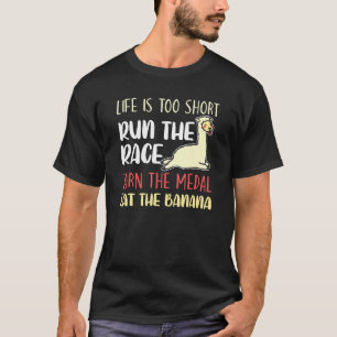 T-shirt La Vie Amusante Est Trop Courte La Course Gagner M