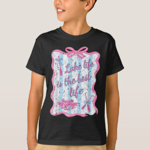 T-shirt La vie au lac est la meilleure vie Rames Sérénité