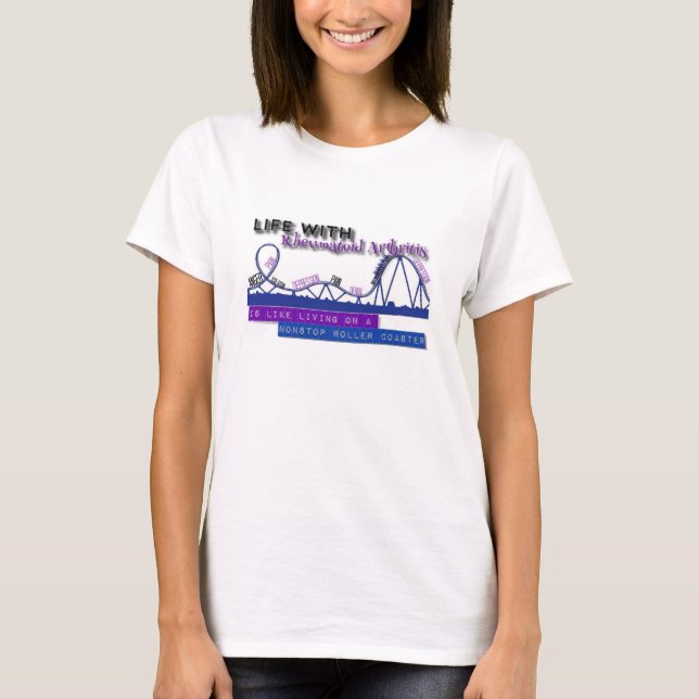 T-shirt La vie avec le rhumatisme articulaire. Chemise de (Devant)