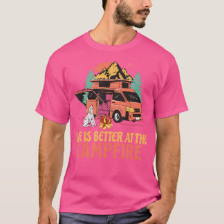 T-shirt La Vie Camper Est Meilleure Au Camping En Plein Ai