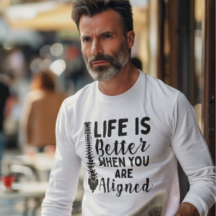 T-shirt La vie chiropraticienne est meilleure quand Cowork