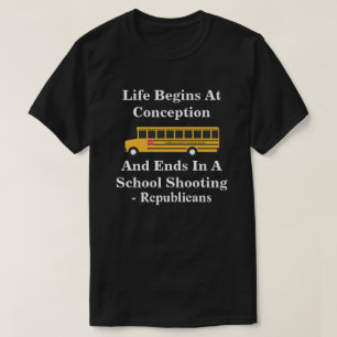 T-shirt La Vie Commence À La Conception - Se Termine Par L