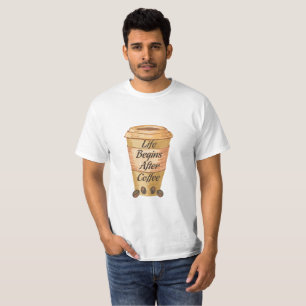 T-shirt La vie commence après café