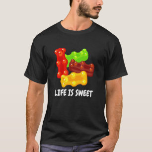 T-shirt La Vie cool Est Douce Pour Les Hommes Ours Gummy F