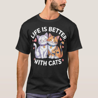 T-shirt La vie d'amour de la Saint-Valentin est meilleure