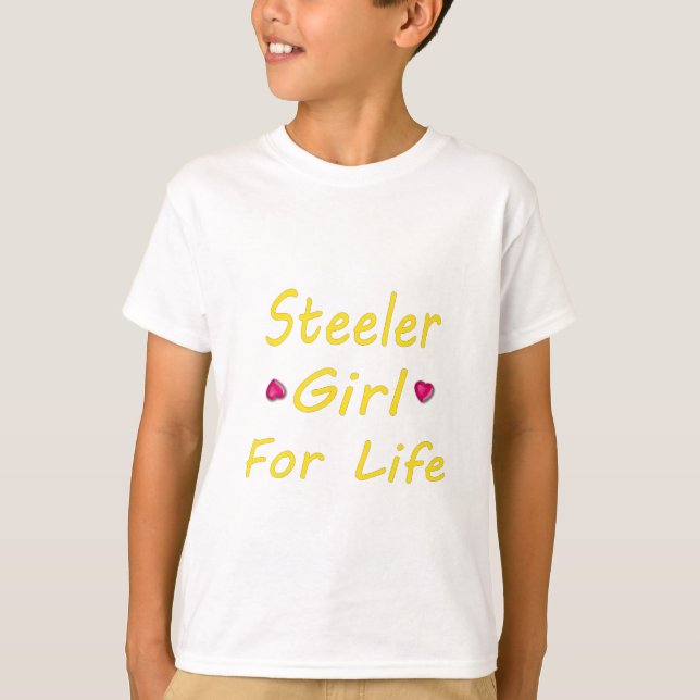 T-shirt la vie de fille de steeler (Devant)